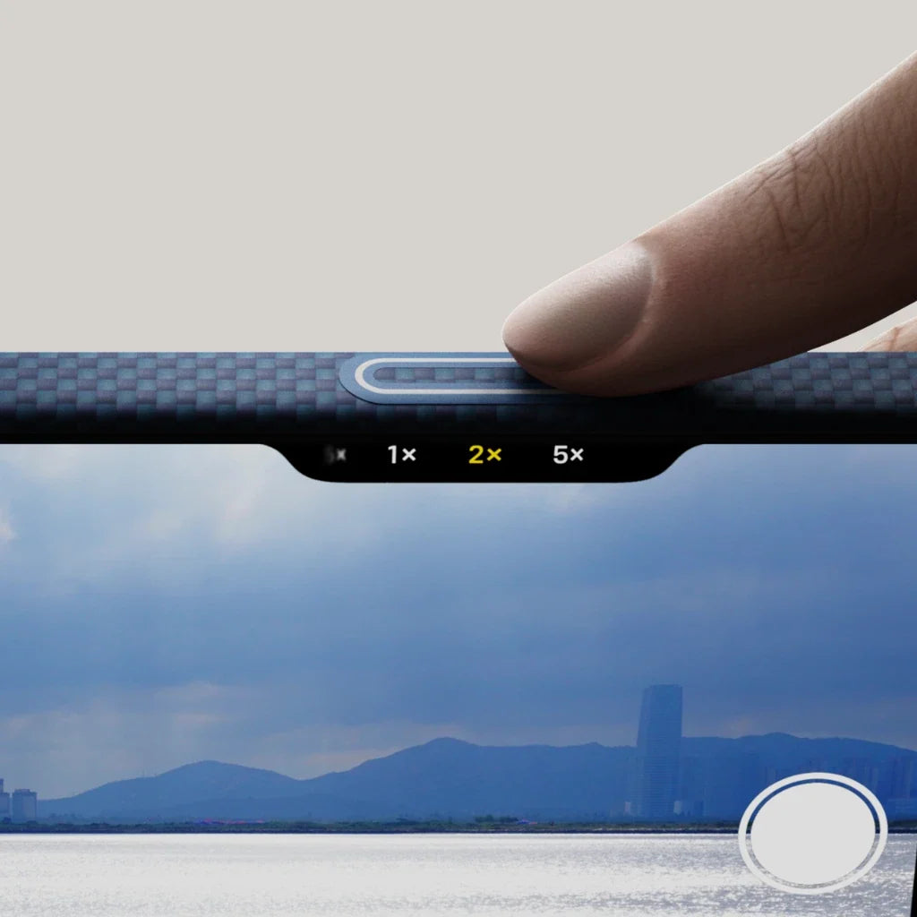 iPhone 17 Pro Max Karbon Kılıf MagSafe Uyumlu Aramid Fiber - Edge Nightfall Blue