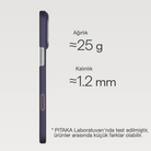 Pitaka iPhone 17 Pro Karbon Kılıf MagSafe Uyumlu Aramid Fiber - Edge Twilight Violet