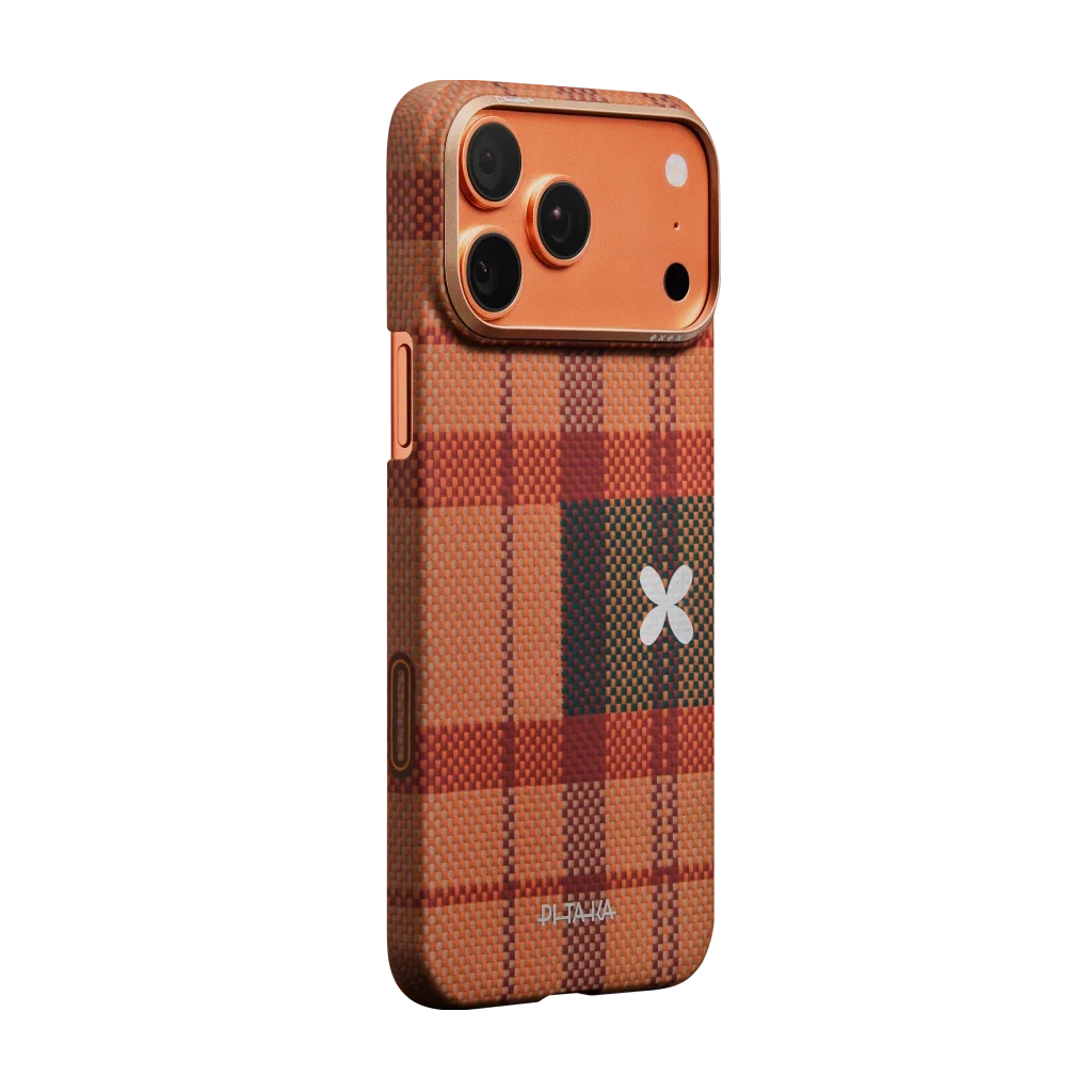 Pitaka iPhone 17 Pro Karbon Kılıf MagSafe Uyumlu Aramid Fiber - Edge Cloud Dusk