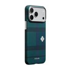 Pitaka iPhone 17 Pro Karbon Kılıf MagSafe Uyumlu Aramid Fiber - Edge Forest Dawn