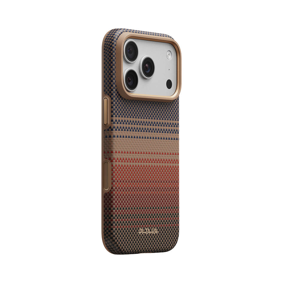 Pitaka iPhone 18 Pro Karbon Kılıf MagSafe Uyumlu Aramid Fiber - Summa Sunset