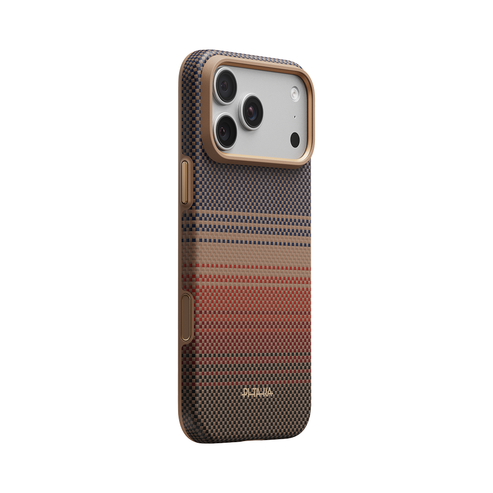 Pitaka iPhone 18 Pro Max Karbon Kılıf MagSafe Uyumlu Aramid Fiber - Summa Sunset