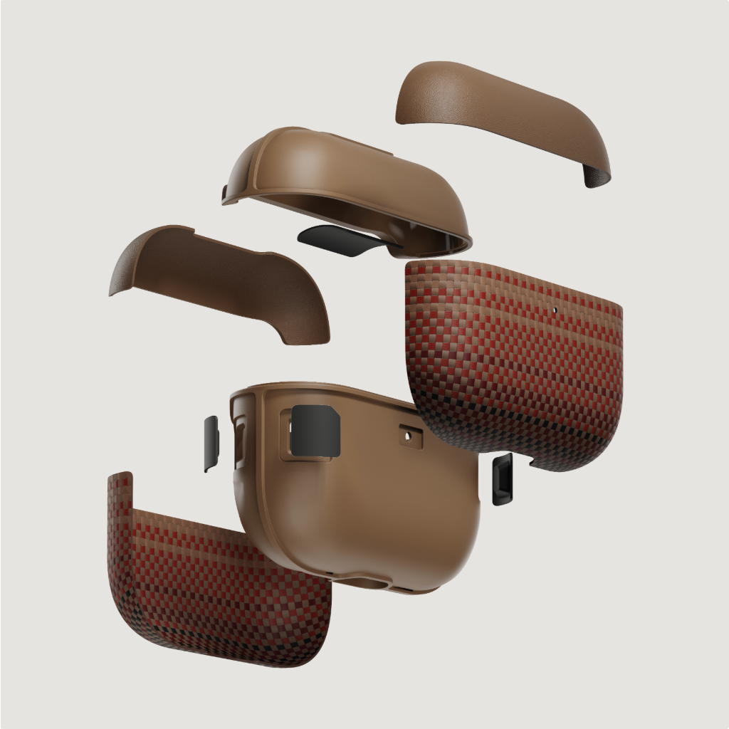 Aramid Fiber MagSafe Uyumlu AirPods Pro 3 Kılıf Sunset