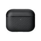 Aramid Fiber MagSafe Uyumlu AirPods Pro 3 Kılıf Black-Gray Twill