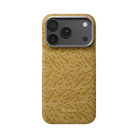 Pitaka iPhone 18 Pro Karbon Kılıf MagSafe Uyumlu Aramid Fiber - Edge Golden Drift