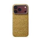 Pitaka iPhone 18 Pro Karbon Kılıf MagSafe Uyumlu Aramid Fiber - Edge Golden Drift