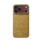 Pitaka iPhone 18 Pro Max Karbon Kılıf MagSafe Uyumlu Aramid Fiber - Edge Golden Drift