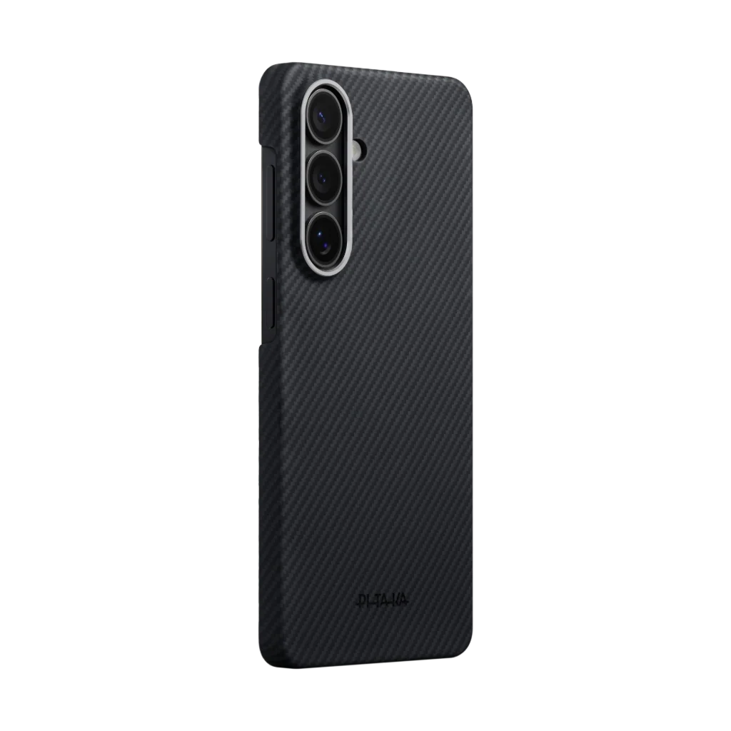 Pitaka Galaxy S26 Karbon Kılıf MagSafe Uyumlu Aramid Fiber - Edge 600D Black Gray