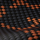 Pitaka iPhone 17 Pro Max Karbon Kılıf MagSafe Uyumlu Aramid Fiber - Edge Leaping Orange Black
