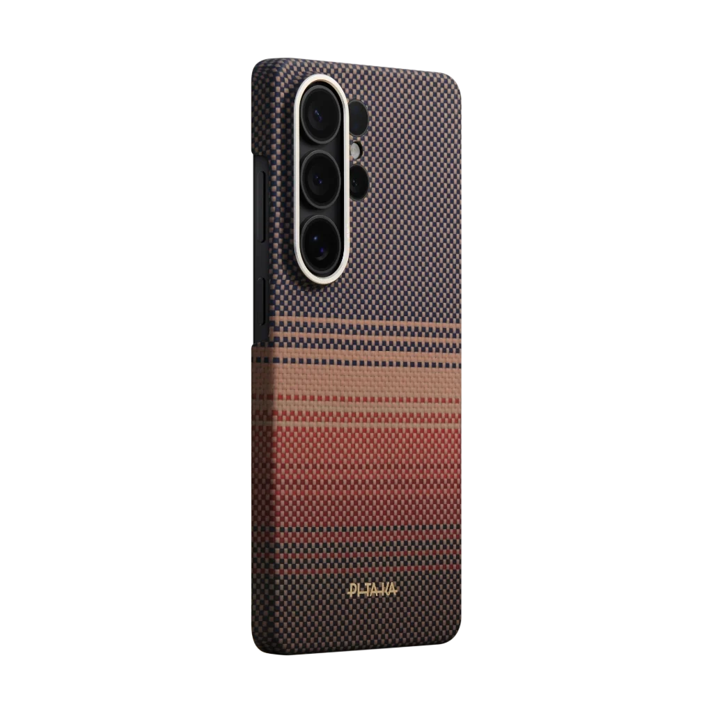 Pitaka Galaxy S26 Ultra Karbon Kılıf MagSafe Uyumlu Aramid Fiber - Edge Sunset