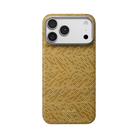 Pitaka iPhone 18 Pro Max Karbon Kılıf MagSafe Uyumlu Aramid Fiber - Edge Golden Drift
