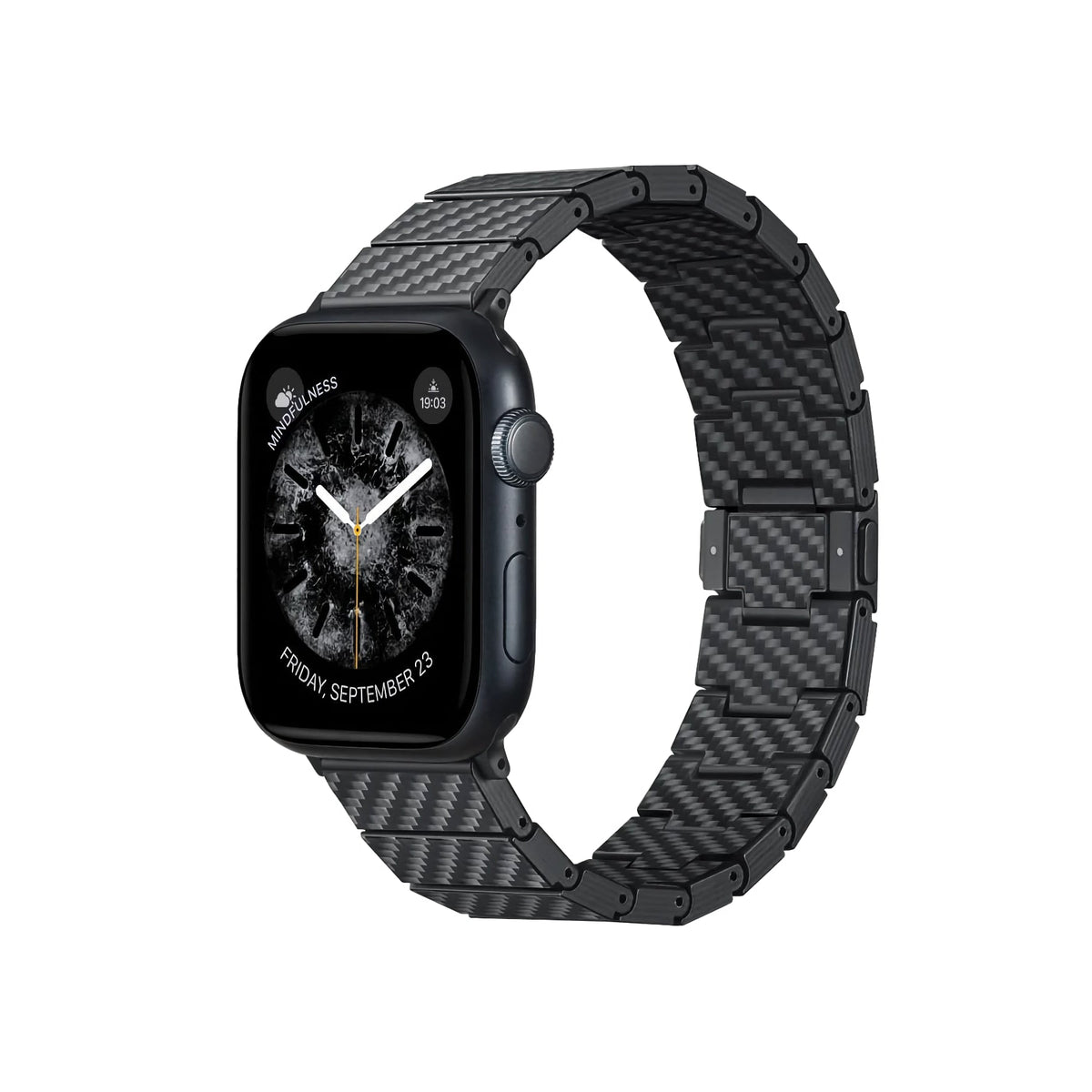Pitaka Apple Watch / Ultra Uyumlu Karbon Fiber Kordon Modern