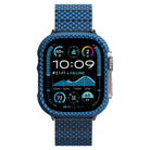 Pitaka Aramid Fiber 600D Apple Watch Ultra 49mm Uyumlu Kasa Koruyucu Mavi