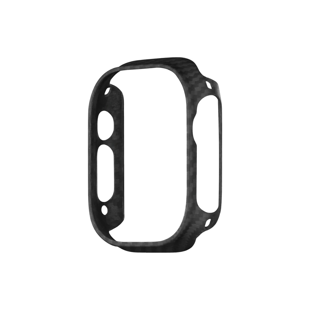Pitaka Aramid Fiber 600D Apple Watch Ultra 49mm Uyumlu Kasa Koruyucu Siyah