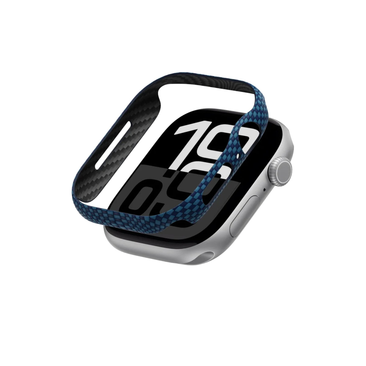 Pitaka Aramid Fiber 600D Apple Watch Uyumlu Kasa Koruyucu Mavi