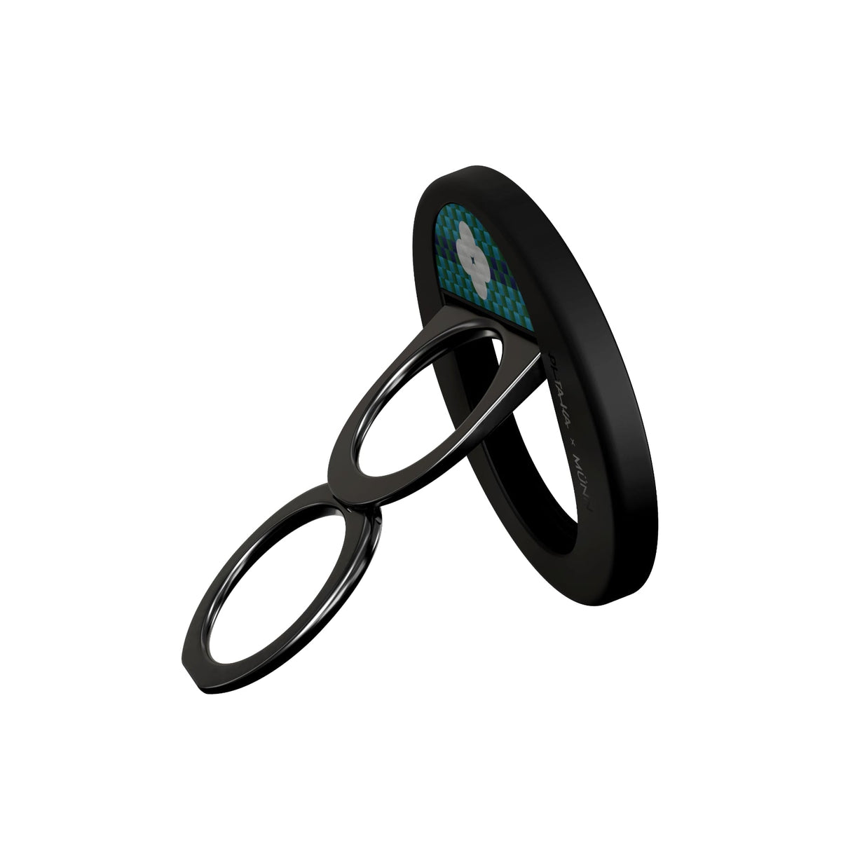Aramid Fiber 600D MagEZ Grip 3 Magsafe Magnetik Ring Stand Telefon Tutucu Forest Dawn