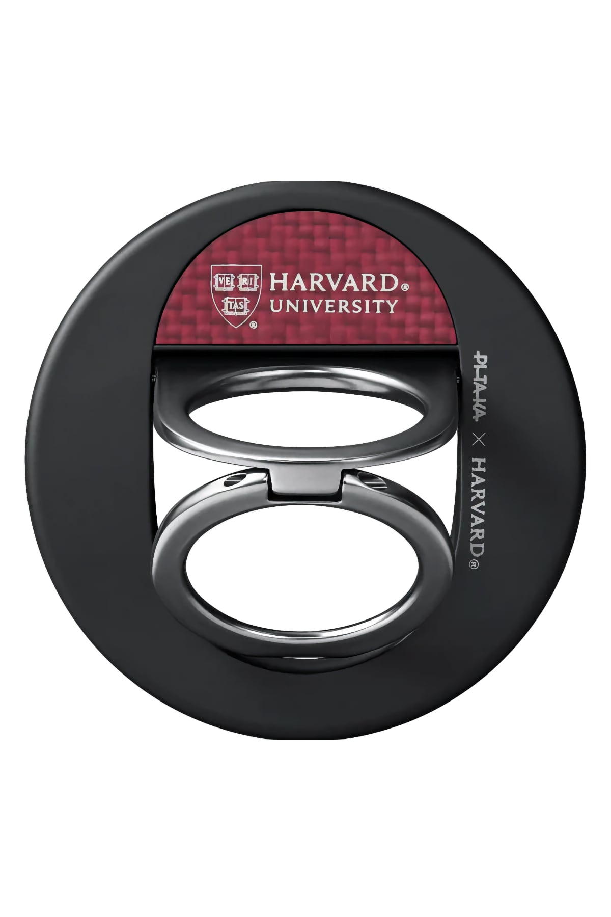 Pitaka Aramid Fiber 600D MagEZ Grip 3 Magsafe Magnetik Ring Stand Telefon Tutucu Harvard Crimson