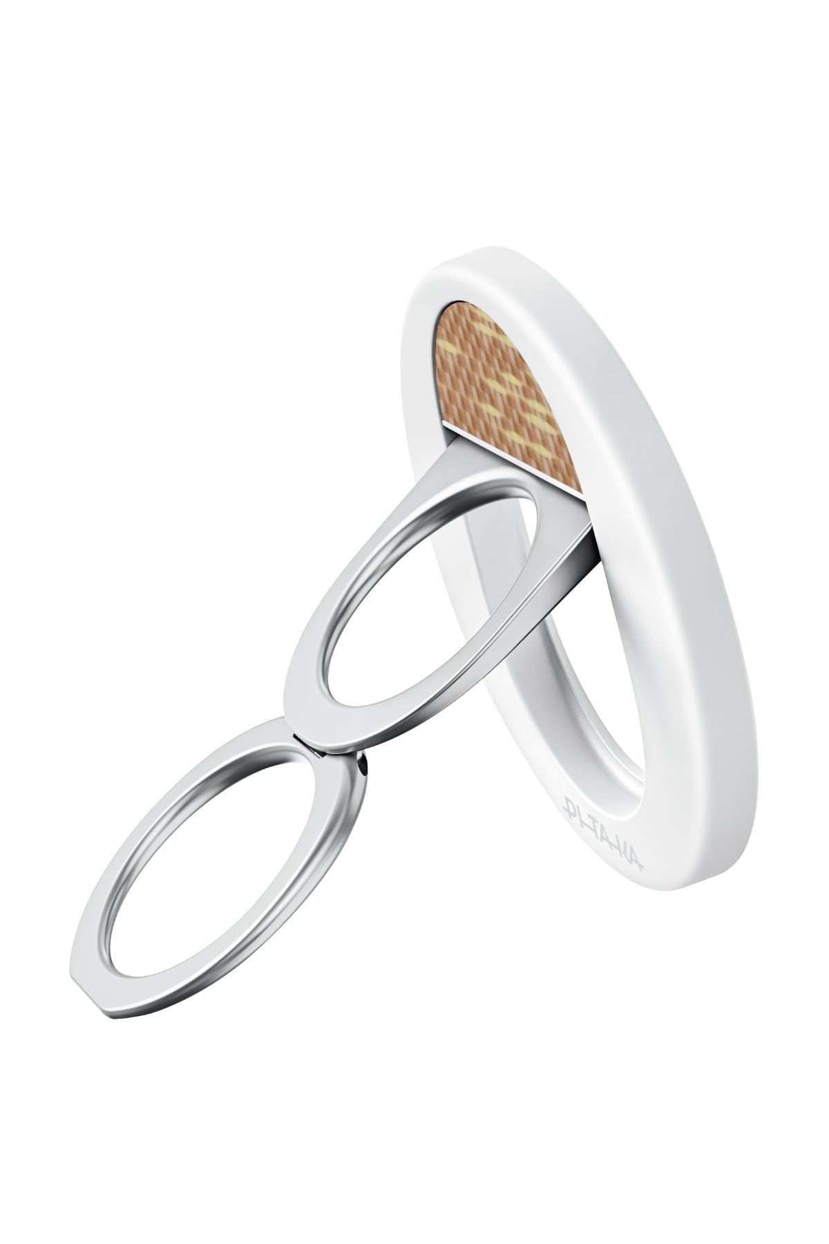 Pitaka Aramid Fiber MagEZ Grip 3 Magsafe Magnetik Ring Stand Telefon Tutucu Golden Glint