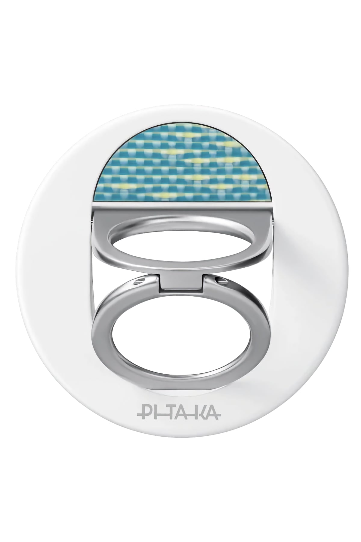 Pitaka Aramid Fiber MagEZ Grip 3 Magsafe Magnetik Ring Stand Telefon Tutucu Lucid Blue