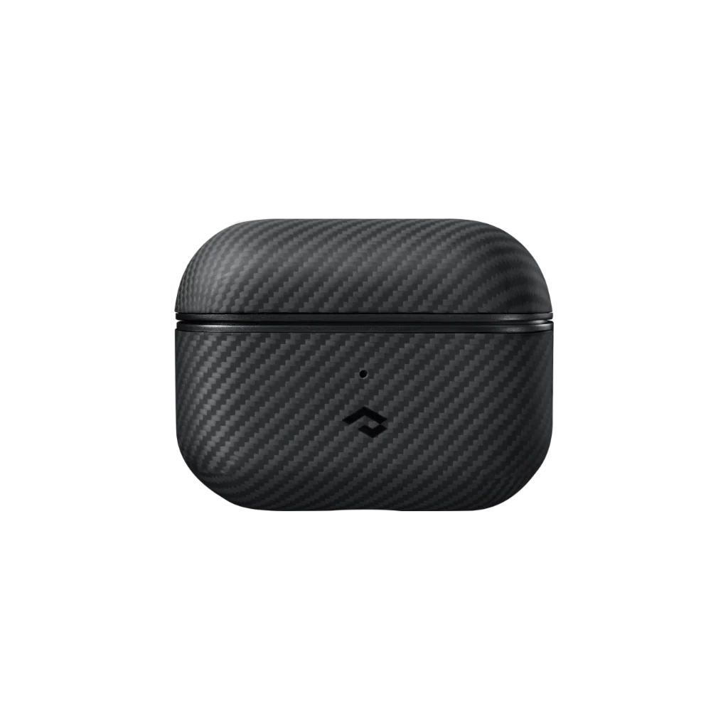 Pitaka Aramid Fiber MagSafe Uyumlu AirPods Pro 2 Kılıf Black-Gray Twill