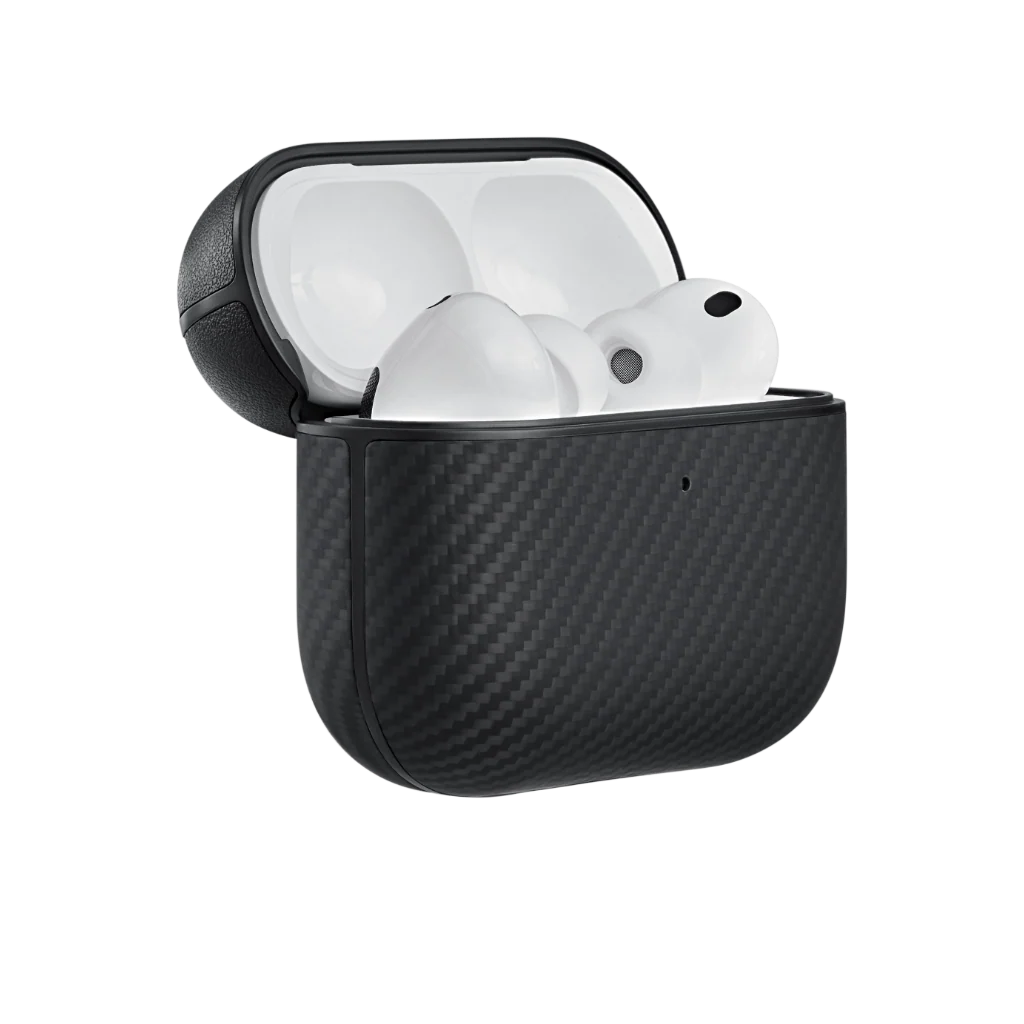 Pitaka Aramid Fiber MagSafe Uyumlu AirPods Pro 3 Kılıf Black-Gray Twill