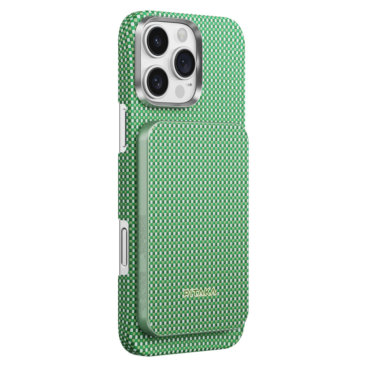 Aramid Fiber Magsafe uyumlu Manyetik Powerbank Forest Green