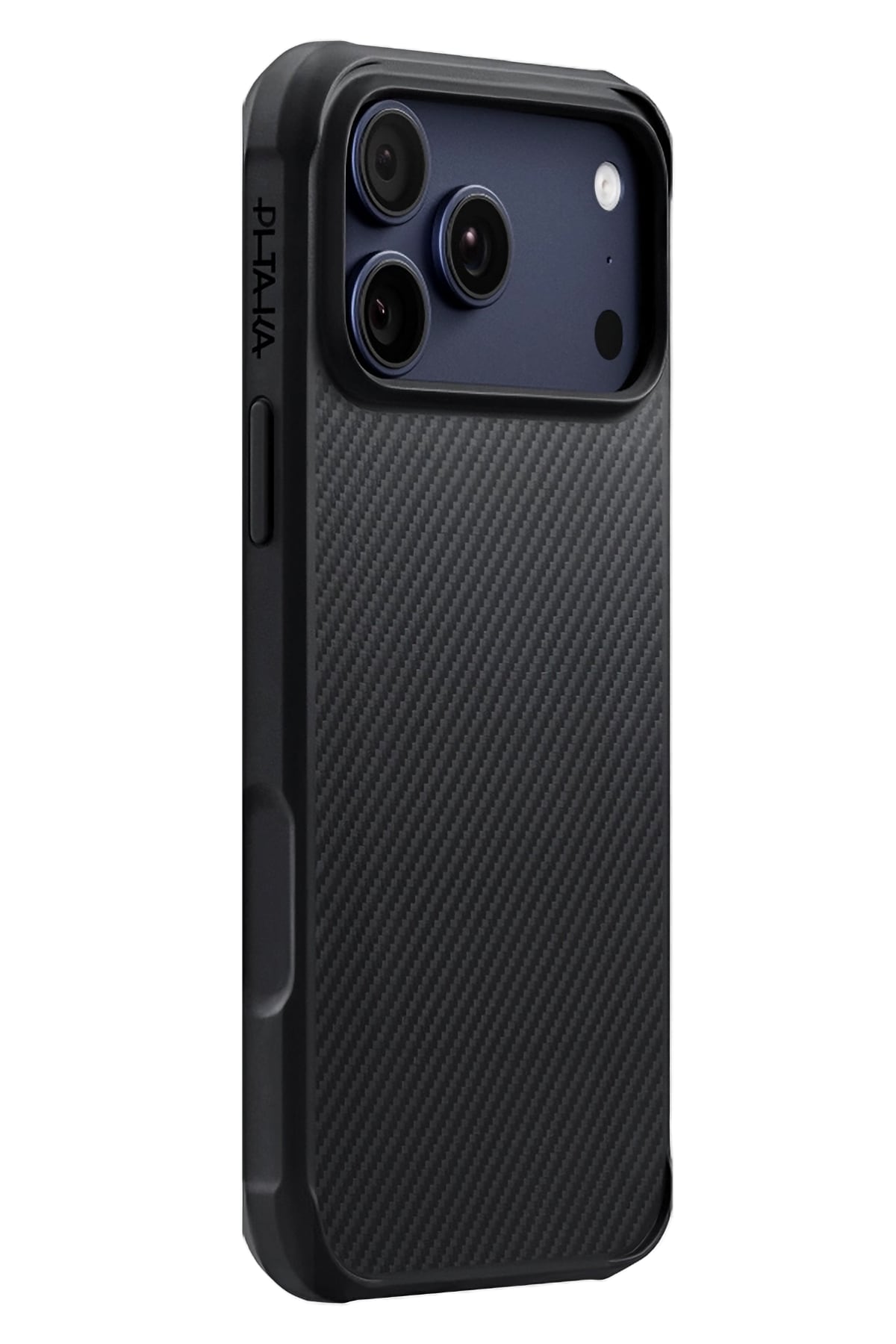PITAKA iPhone17ProMaxAramidUltraGuardケース PITAKA Black Gray Twill Aramid Fiber TPU Magsafe Uyumlu iPhone 17