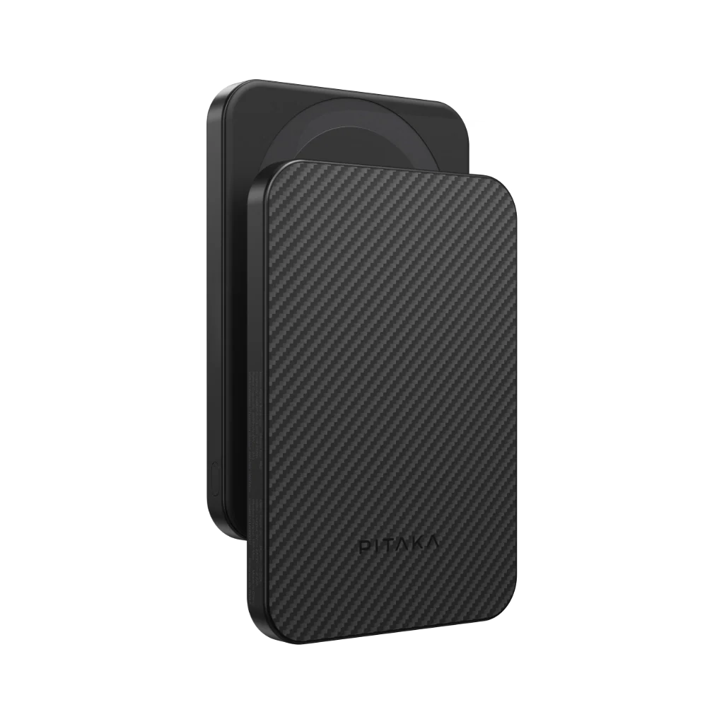 Aramid Fiber Magsafe uyumlu Manyetik Powerbank Siyah-Gri