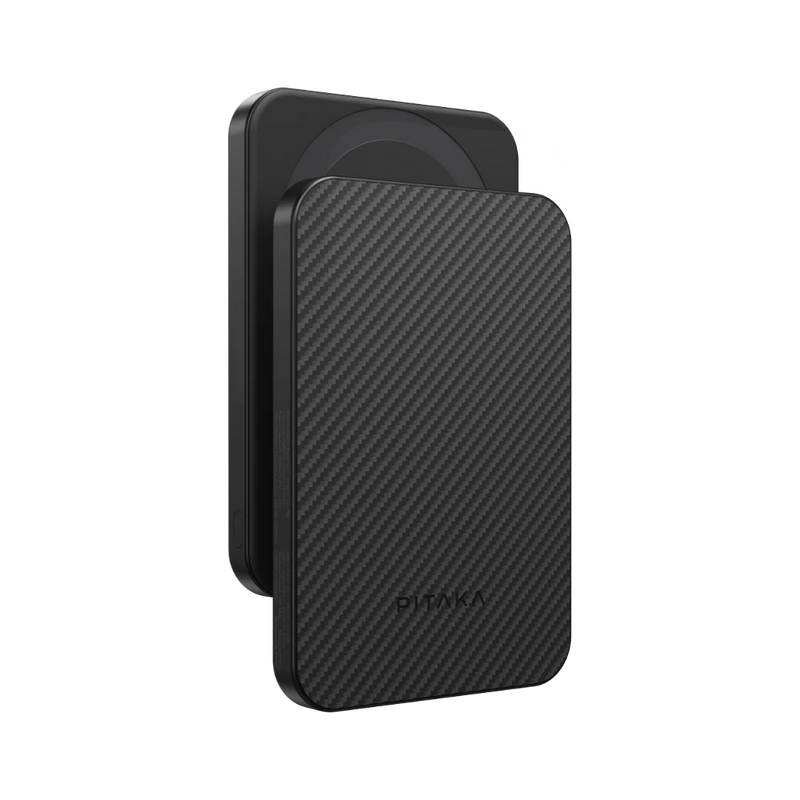 Aramid Fiber Magsafe uyumlu Manyetik Powerbank Siyah-Gri