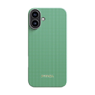 iPhone 16 Plus Karbon Kılıf MagSafe Uyumlu Aramid Fiber - Edge Forest Green
