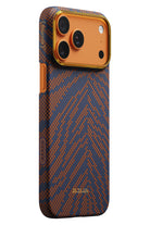 Pitaka Breath of Veins iPhone 17 Pro Max Aramid Fiber Karbon MagSafe Kılıf Burning Orange