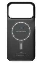 Pitaka Edge 600D iPhone 18 Pro MagSafe Uyumlu Kılıf Black Gray