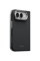 Pitaka Edge 600D iPhone Duo MagSafe Uyumlu Kılıf Black Gray