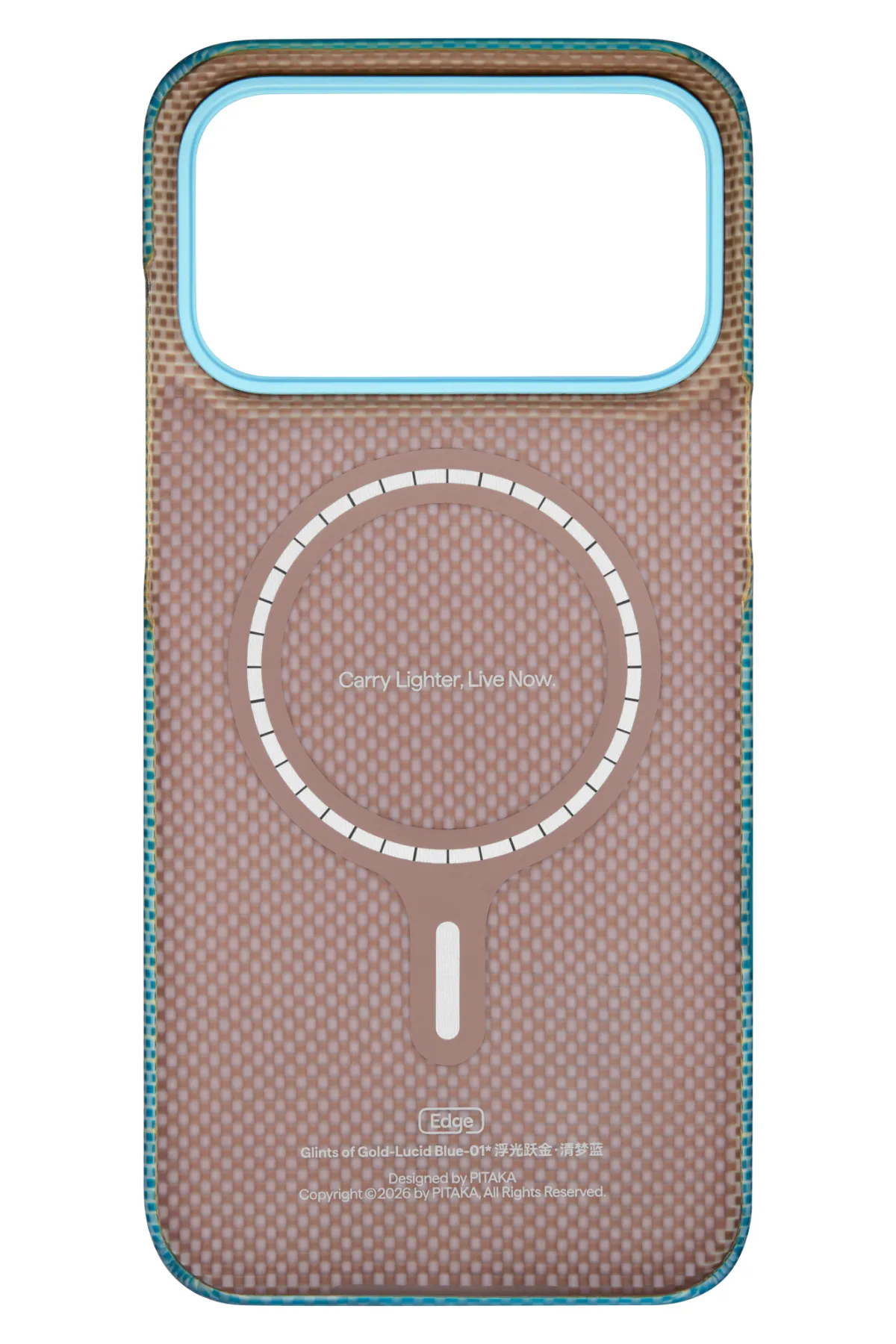 Pitaka Edge iPhone 18 Pro Max MagSafe Uyumlu Kılıf Lucid Blue