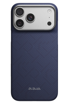 Pitaka Edge Weaving iPhone 18 Pro Max MagSafe Uyumlu Kılıf Sapphire Blue
