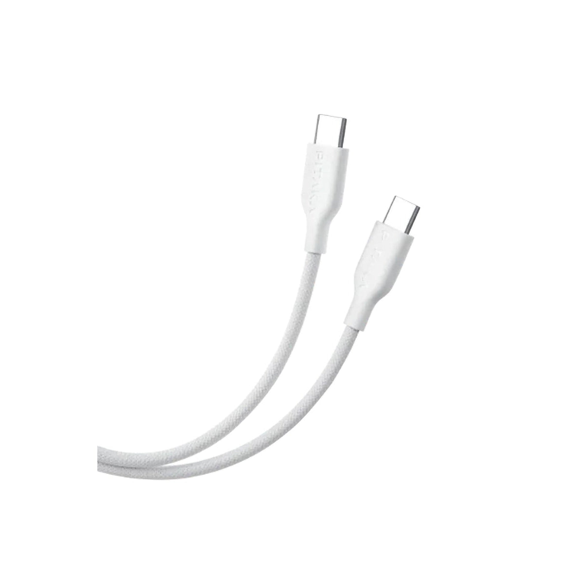 Pitaka Flex Braided Örgü Type-C to Type-C 60w PD Hızlı Data ve Şarj Kablosu 1.2m Beyaz