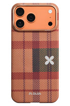 Pitaka Flora In Grid iPhone 17 Pro Max MagSafe uyumlu Aramid Fiber Kılıf Cloud Dusk