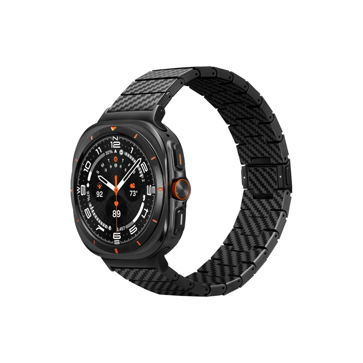 Pitaka Galaxy Watch Ultra 47mm Karbon Fiber Kordon Modern Serisi Black-Grey Twill