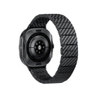 Pitaka Galaxy Watch Ultra 47mm Karbon Fiber Kordon Modern Serisi Black-Grey Twill