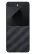 Pitaka Galaxy Z Flip7 Siyah Gri Aramid Fiber Kılıf | MagSafe Uyumlu Ultra İnce