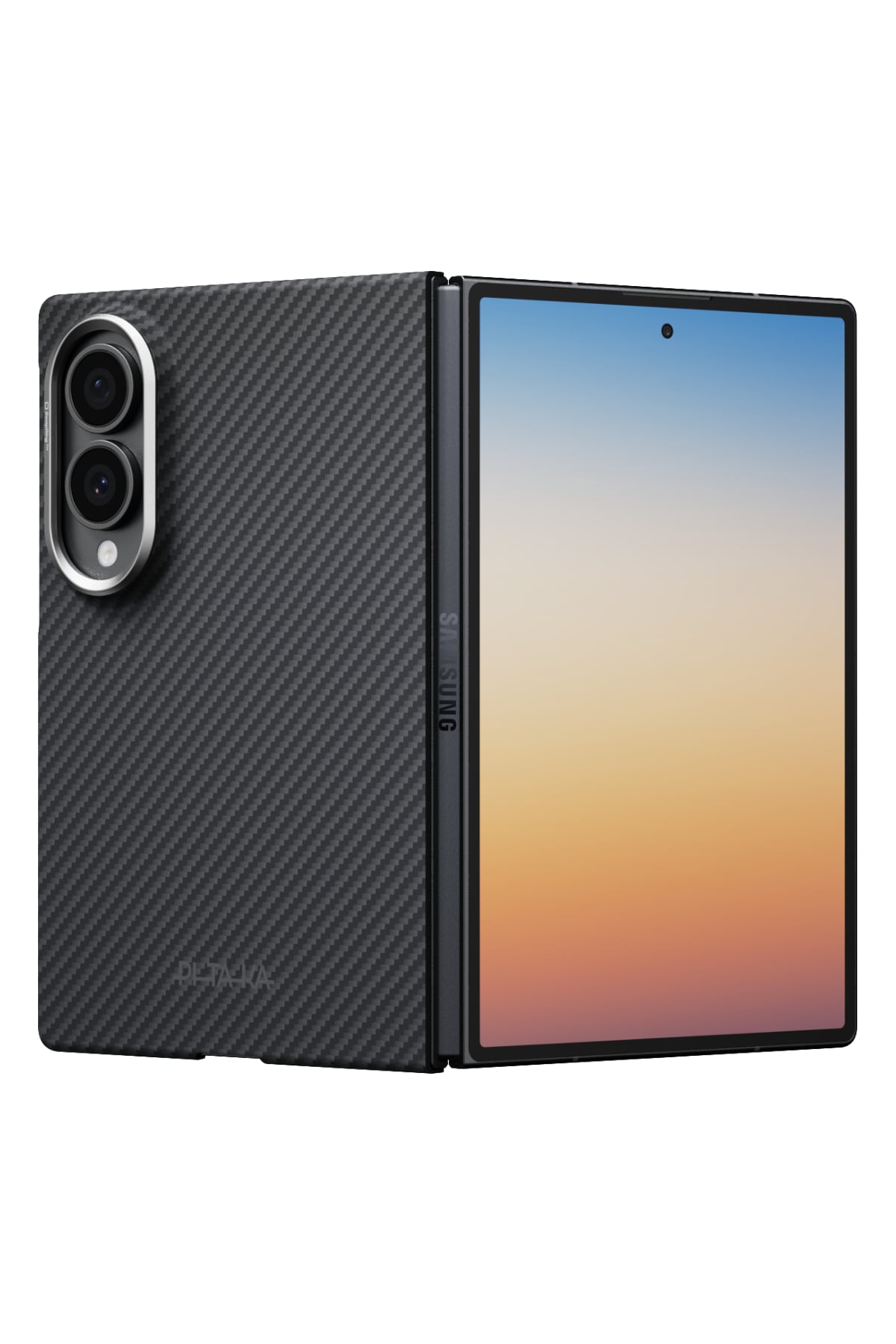 Pitaka Galaxy Z Fold8 Siyah Gri 600D Aramid Fiber Kılıf | MagSafe Uyumlu Ultra İnce