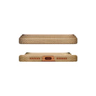 Pitaka iPhone 17 Pro Karbon Kılıf MagSafe Uyumlu Aramid Fiber - Edge Golden Glint