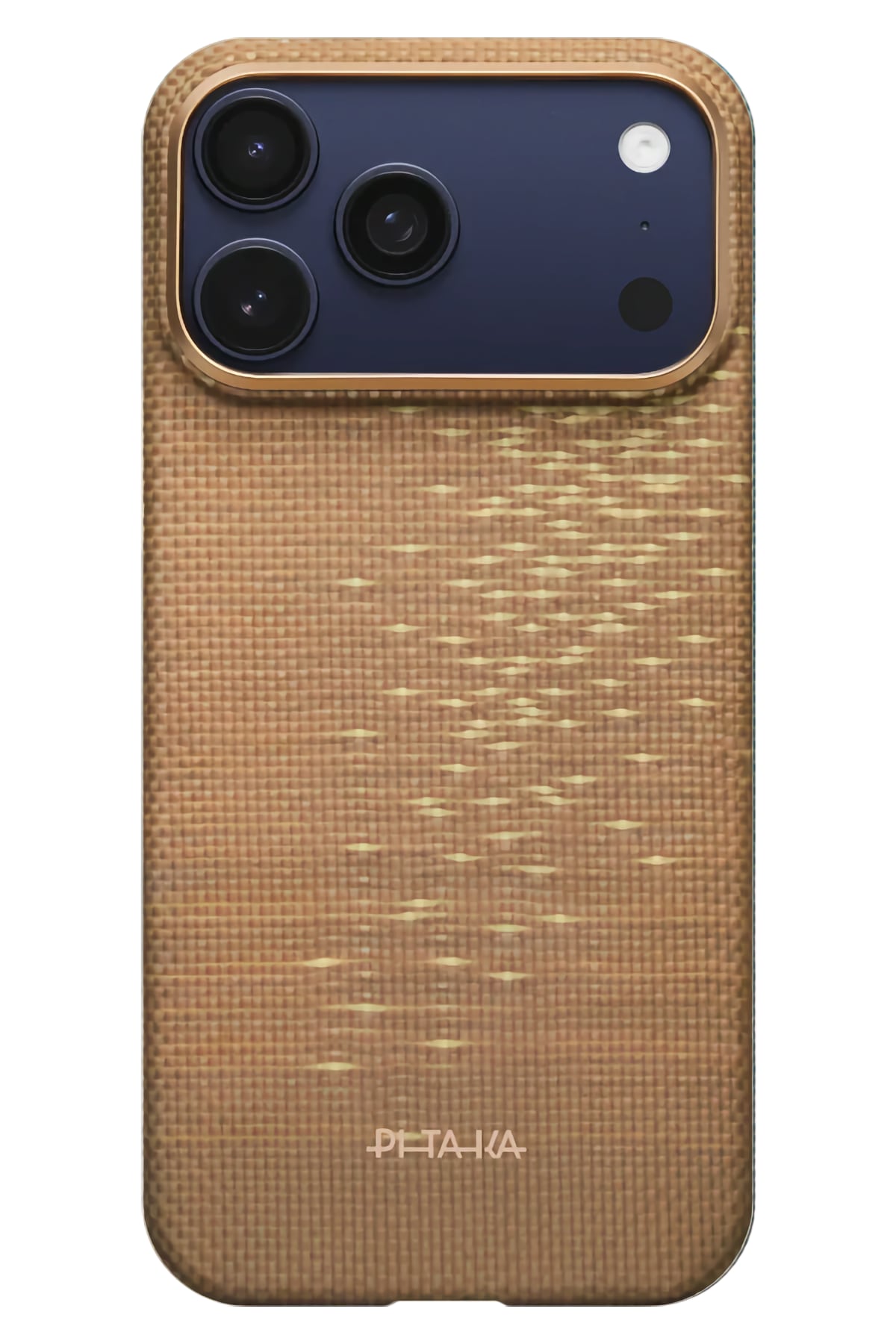 17 Series iPhone AIRケイシー マグセーフ ゴールド Pitaka Golden Glint Karbon iPhone 17 Pro Max Kılıf – Magsafe