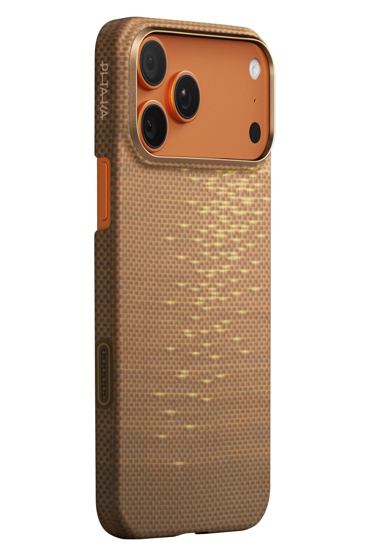 Pitaka Golden Glint Karbon iPhone 17 Pro Kılıf – Magsafe Uyumlu Koruma