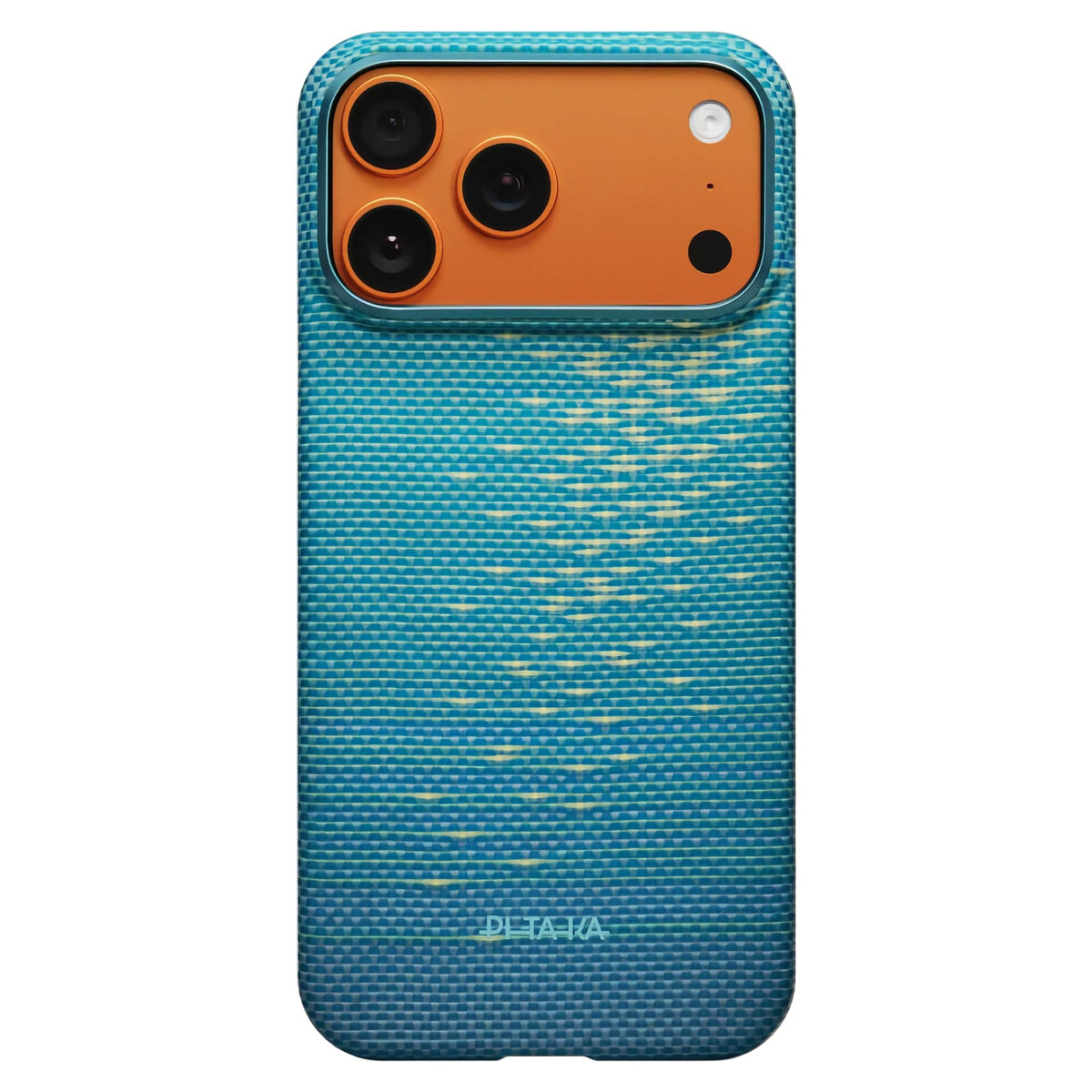 Pitaka iPhone 17 Pro Karbon Kılıf MagSafe Uyumlu Aramid Fiber - Edge Lucid Blue