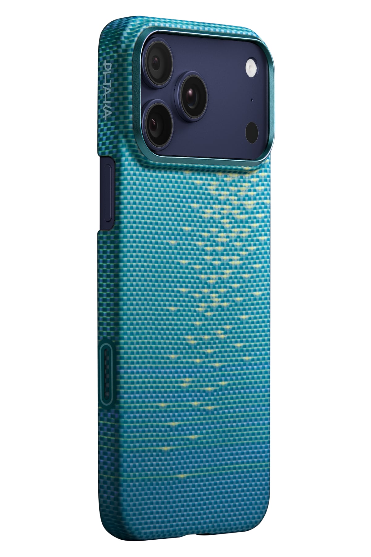 Pitaka Glints of Gold iPhone 17 Pro MagSafe Uyumlu Kılıf Lucid Blue