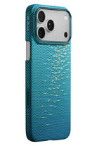 Pitaka Glints of Gold iPhone 17 Pro Max MagSafe Uyumlu Kılıf Lucid Blue