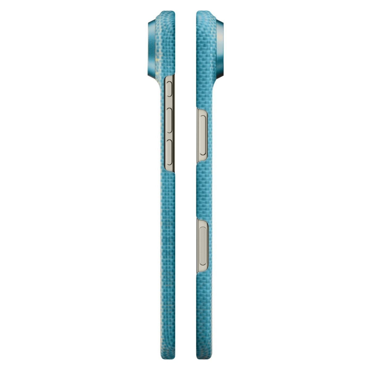 Pitaka iPhone Air Karbon Kılıf MagSafe Uyumlu Aramid Fiber - Edge Lucid Blue