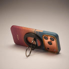 Pitaka Aramid Fiber 600D MagEZ Grip 3 Magsafe Magnetik Ring Stand Telefon Tutucu California Dream