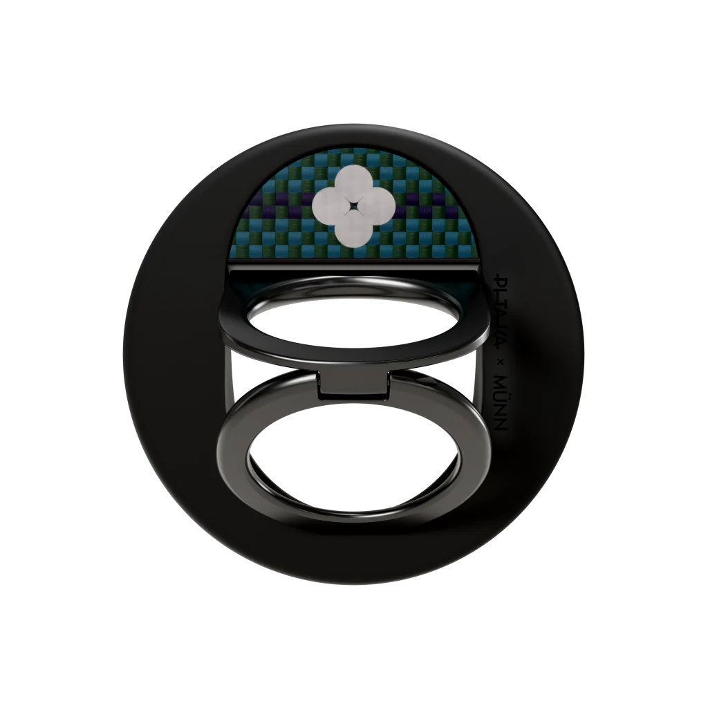 Aramid Fiber 600D MagEZ Grip 3 Magsafe Magnetik Ring Stand Telefon Tutucu Forest Dawn